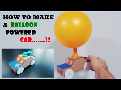 How to Make a Balloon Powered Car....Very Simple!!