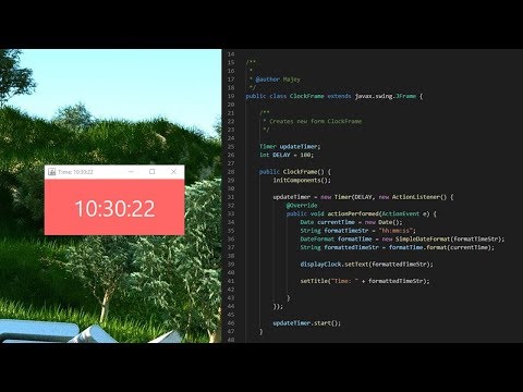JAVA Digital Clock - Create Digital Clock in JAVA Using Netbeans