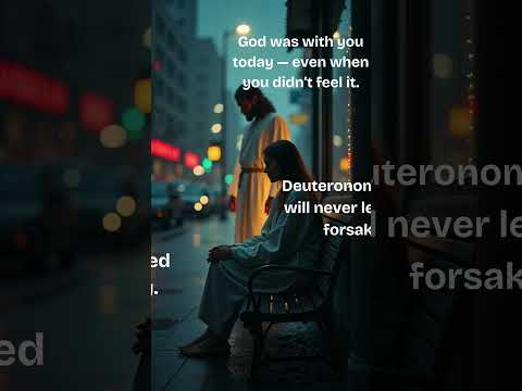 God Was With You Today — Even If You Didn’t Feel It 🙏 | Deuteronomy 31:6 #Shorts