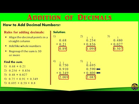 Decimals Part 3: Addition of Decimals. Tinagalog ni Coach M.