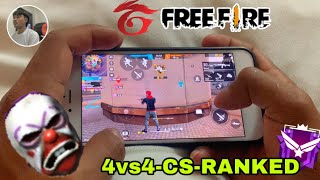 Free Fire-solos 4vs4 CS-RANKED✅