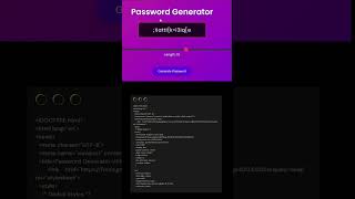 🔐 Build Your Own Password Generator with HTML, CSS & JavaScript! 💻✨