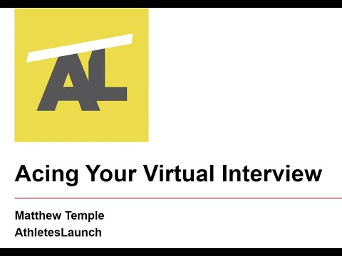 Acing Your Virtual Interview   Matthew Temple
