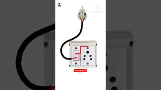 Extension Box 1 Switch 1 Socket With 3Pin Plug #Wire #Connection #electric #board #shorts #viral
