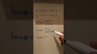 😱 El ÁNGULO entre dos RECTAS #geometriaanalitica #matematicas #educación #maths #mathhacks