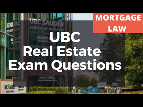 UBC Exam Prep Video - MORTGAGE LAW Exam Questions Explained
