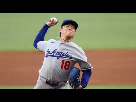 Yoshinobu Yamamoto Striking Out Batters With His Splitter