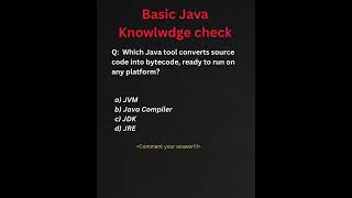 💻 Basic Java Knowledge Check | Java Compiler Quiz 🚀 #shorts