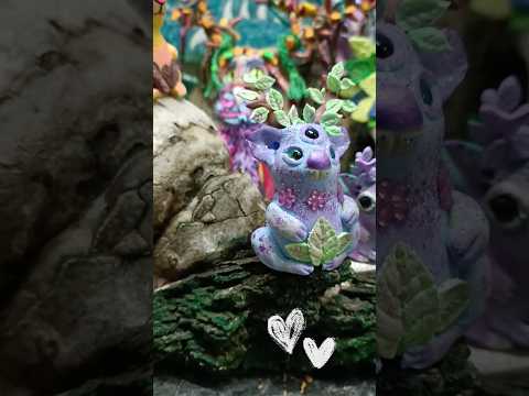 Sculpting a Mini Magical Creature 🎉 Air Dry Clay DIY