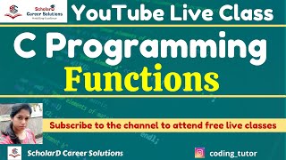 Functions | C Programming for Beginners | Coding Simplified #cprogramming #codingclass #programming