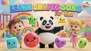 Learn Shapes for Kids 🎵 Circle, Square, Triangle + More! | Fun Shapes Song (3D Animation)