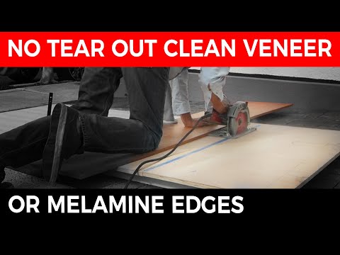 Avoiding Tear Out with Veneer or Melamine Board 📐