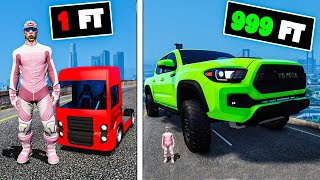 Every time I crash the truck gets bigger in GTA 5