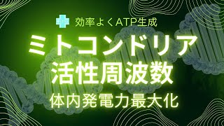 🧬ミトコンドリア活性周波数🌌生命エネルギー復活!精気を養い体内発電力を最大化🌈