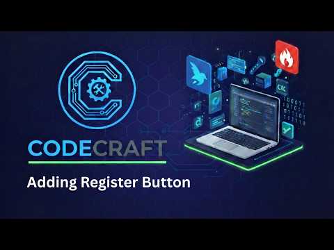 Adding Register Button in Flutter 🔥 Firebase Chat App Tutorial | CodeCraft (part 40)