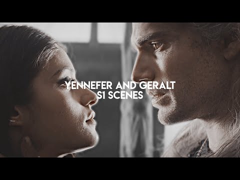 yennefer and geralt (season 1 the witcher) logoless scenes
