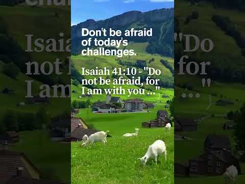 Don’t Be Afraid Of Today | God Is With You 💪 | Isaiah 41:10 #Shorts