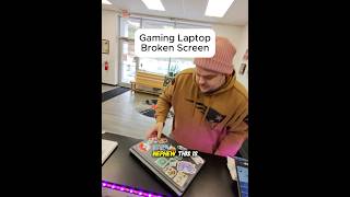 GAMING LAPTOP BROKEN SCREEN!!! #brokenfix #smartphone #education #cellphone #problemfix