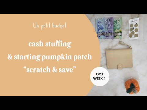 Pumpkin Patch Scratch & Save |Cash Stuffing October 2023 Week 4 | Canadian Cash Stuffing