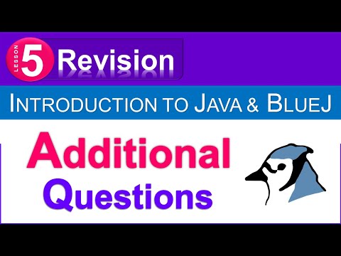 Class 8 - Ch 5   Introduction to Java & BlueJ - Revision