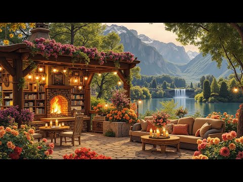 Gentle Spring Jazz Music Peaceful Coffee Shop Ambience Background for Study Relax