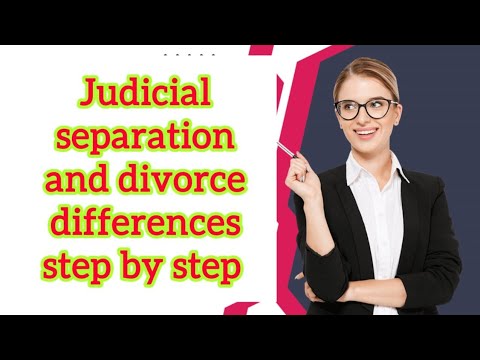 #divorce #judicial separation difference between judicial separation and divorce