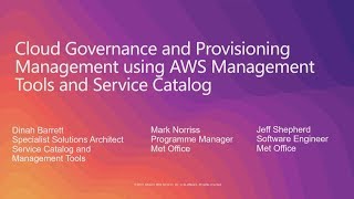 Cloud Governance and Provisioning Management Using AWS Management Tools and AWS Service Catalog