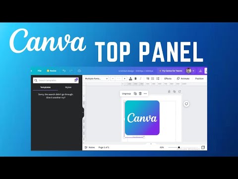 CANVA Editor Tour - Top Panel | Canva Designing Guide