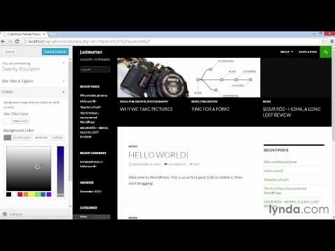 02   Using the Theme Customizer