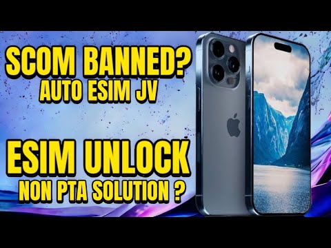 How To Use ESIM in JV iPhone | SCOM sim In JV iPhone | How To Unlock JV iPhone | JV CHIP FOR IPHONE
