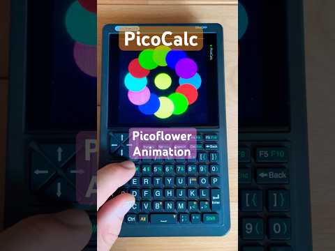 Clockwork PicoCalc: Picoflower Animation #picocalc #micropython #coding #raspberrypi