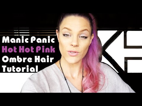How To Dye Hair Purple Pink Ombre! Manic Panic Hair Color Tutorial, Mixing Hot Hot Pink & Mermaid
