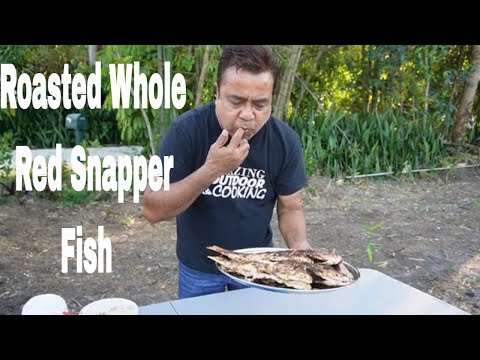 How to Roast Fish over Charcoal, Delicious Whole Fish Roasted Over Charcoal, Roast Fish, Grill Fish.
