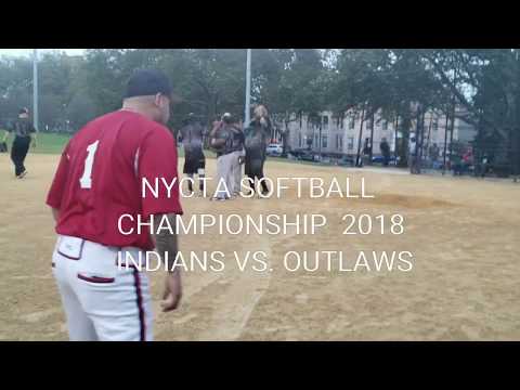 NYCTA SOFTBALL CHAMPIONSHIP 2018 - INDIANS VS. OUTLAWS- GAME 2