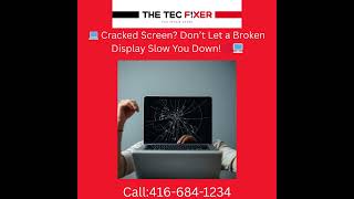 💻 Cracked Screen? Don’t Let a Broken Display Slow You Down! 🚫🖥️#TheTecFixer #MacBookScreenRepair