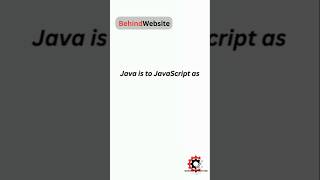 Java vs JavaScript | Java | Javascript | Key Differences Explained in 1 Minutes! | BehindWebsite