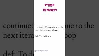 PYTHON KEYWORDS IN TELUGU #python #programming #pythonprogramming #pythontelugu