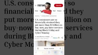 Us consumer put 1 billion in buy now pay later program #youtubeshorts #fyp #news #facebook #fyp