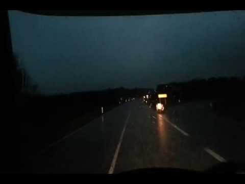 Hagel, Gewitter mit dem LKW auf der Landstraße - Part 1