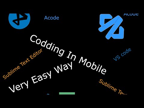 How to do coding in mobile or tablet.