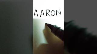 AARON❤️ Comment down your name for the next logo 👍#customlogodesign #youtubeshorts #shorts #viral
