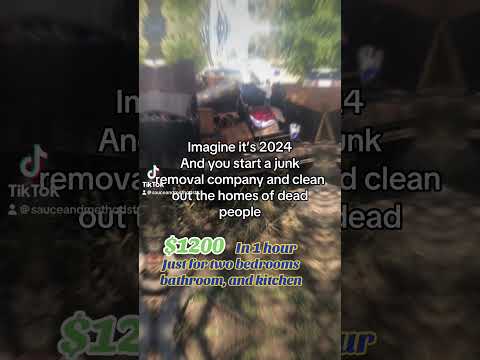 I made $1200 in one hour doing this #sidehustle #passiveincome #junkremovalbusiness #shorts #foryou