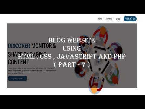 Blog Website Using HTML , CSS , Javascript  And PHP ( Part-7 ) | Connect Contact form with database