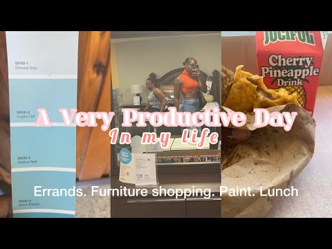A Very Productive Day In My Life 🍄 | errands • furniture shopping • paint • lunch