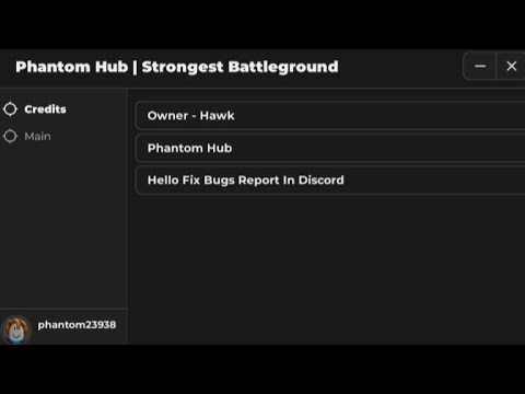 Phantom Hub | Strongest Battleground PASTEBIN 2024 Script