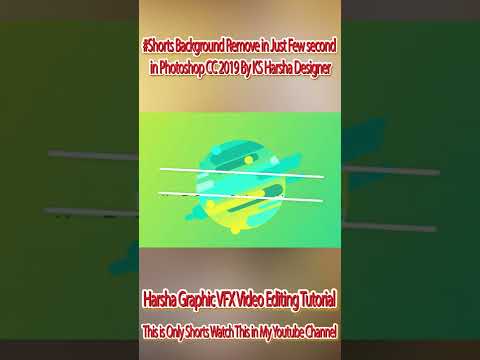 #Shorts Background Remove in #Just Few second in #Photoshop CC 2019 By KS Harsha Designer