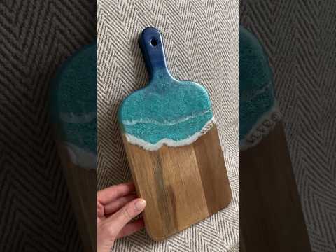 DIY Resin Waves Tutorial 😍 Resin Art That Sells 🤑 Resin 4 Beginners #diy  #resin #art #shorts
