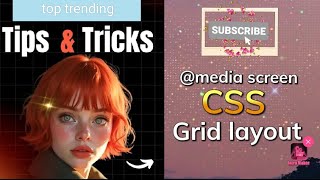 Animated Grid layout by@media rule in CSS, CSS tutorials,CSS programs for webpage design#inshot2025