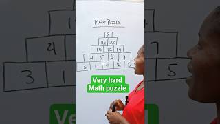 Math puzzle. #maths #mathshorts #mathpuzzle