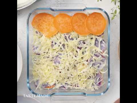 BEST Rainbow Potato Gratin